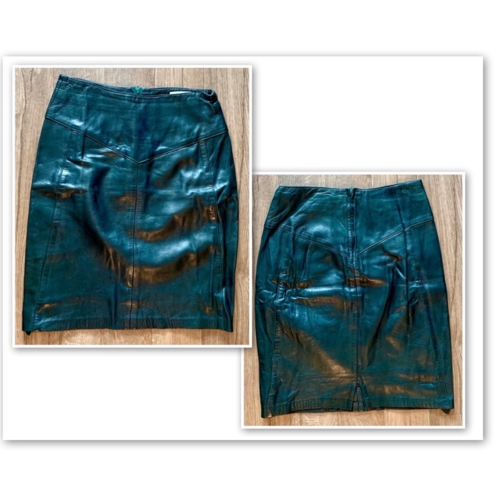 Vintage leather skirt
